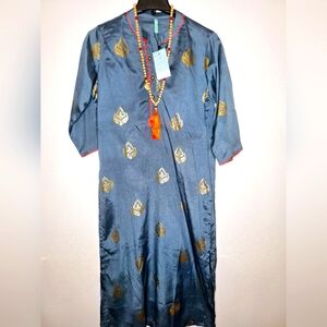 Janasya "Namaste" Quite luxury, tunic, kaftan, FREE NECKLACE WITH PURCHASE.